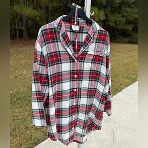 *NEW*Taylor Linens Aberdeen Tartan Plaid Nightshirt Size M